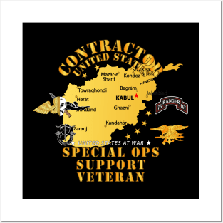 Contractor - Special Ops Support Veteran - Afghanistan Posters and Art